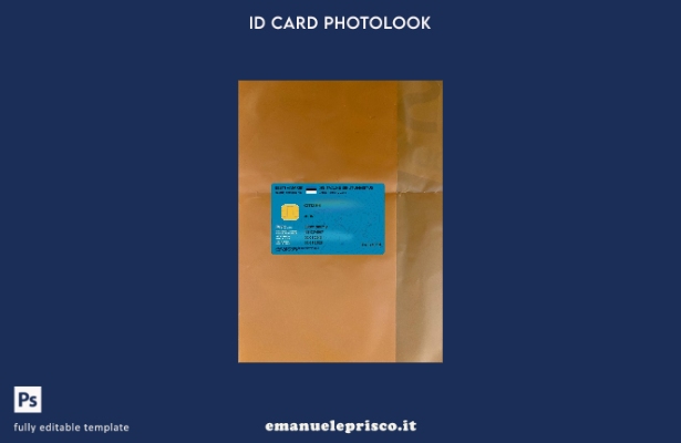 stile verificato Carta d'identità digitale Estonia presente modello frontale pho